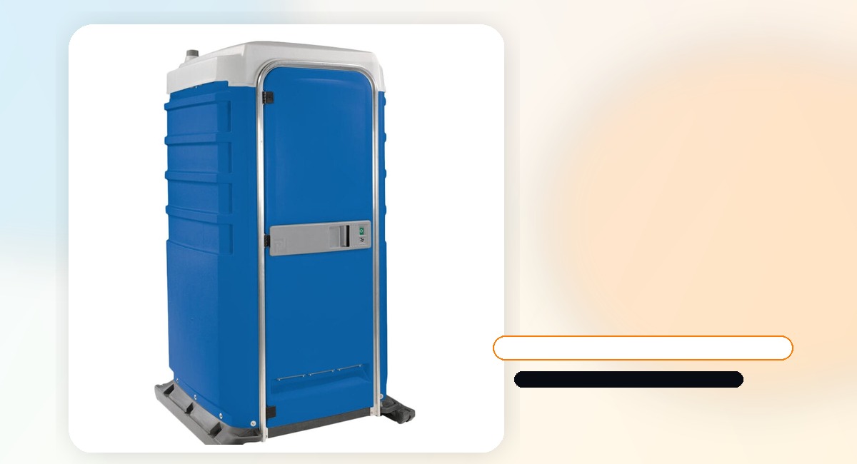 Baño portátil azul para obra civil, campamentos y operaciones en campo