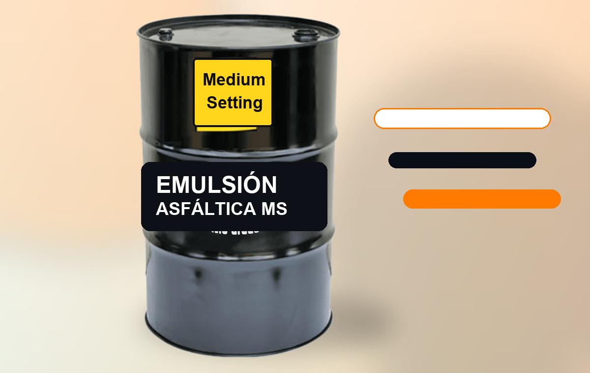 Emulsión asfáltica MS Grade