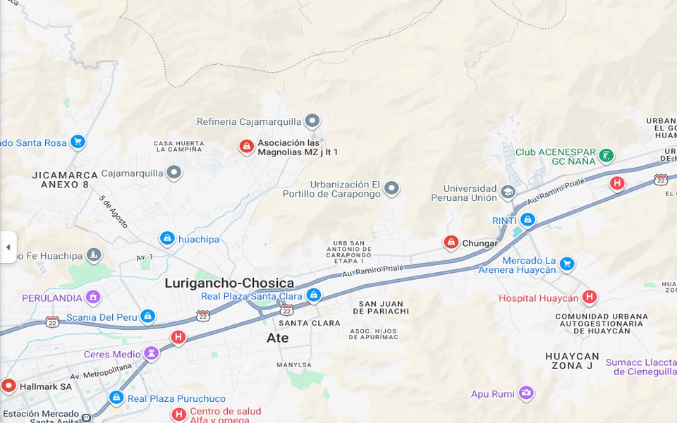 Portada Google Maps de la sede ROMICORP en Lurigancho